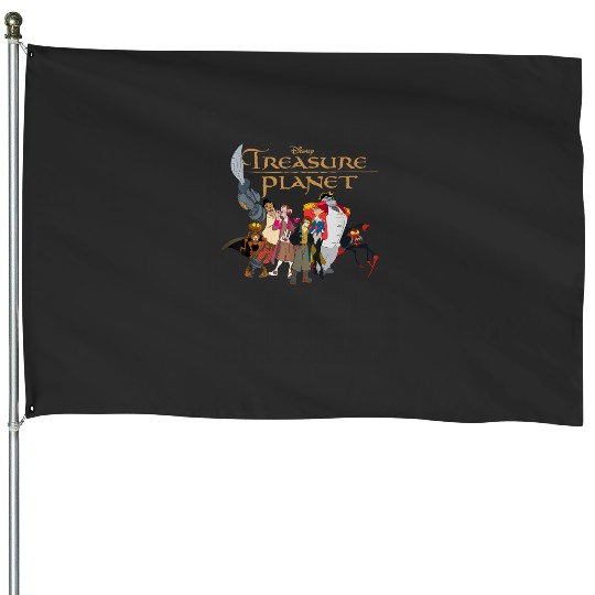 Disney Treasure Planet Logo and Characters T-Shirt House Flags