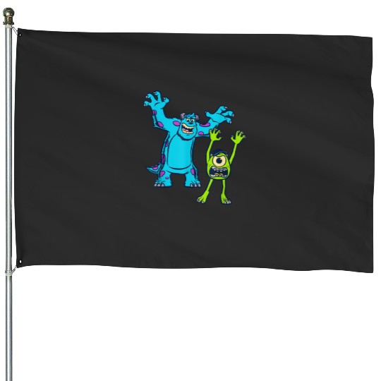 Disney Pixars Monsters University Sulley and Mike T-Shirt House Flags