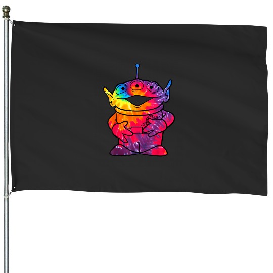 Disney Pixars Toy Story Tie-Dye Alien Portrait T-Shirt House Flags