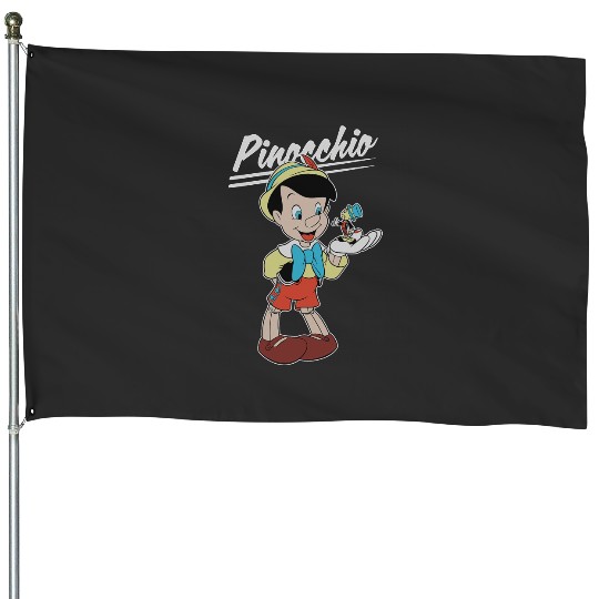 Disney Pinocchio and Jiminy Cricket House Flags