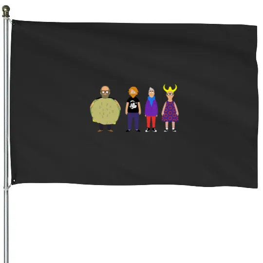 Bobs Burgers Phish by Custeez House Flags