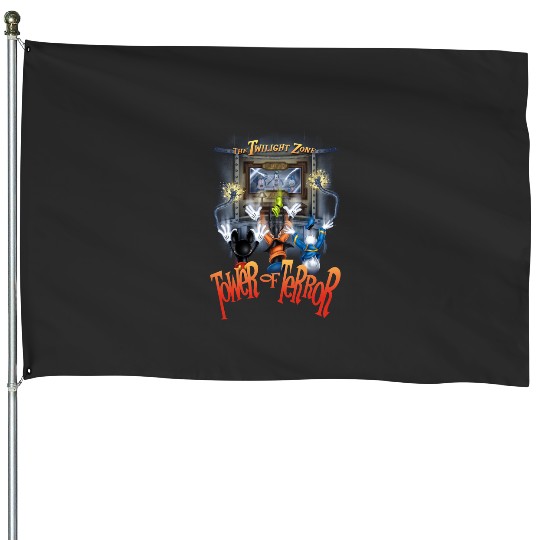 Retro Mickey And Friends Tower Of Terror House Flags, Mickey And Friends House Flags, Disneyworld Disney House Flags