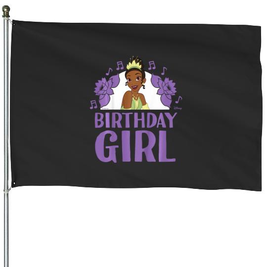 Kids Disney Princess Tiana Birthday Girl House Flags