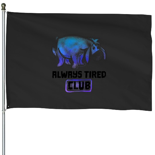Disney Winnie The Pooh Eeyore Always Tired Club Premium House Flags