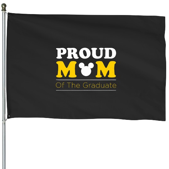 Disney Graduation Proud Mom of Grad House Flags