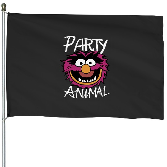 Disney The Muppets Party Animal Vintages Drummer Logo House Flags