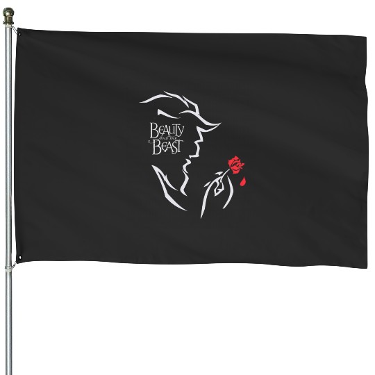 Disneys Beauty And The Beast t House Flags