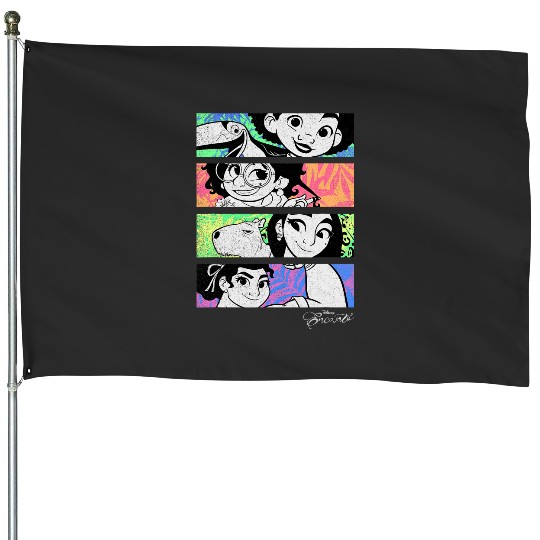 Disney Encanto Family Group Shot Panels House Flags