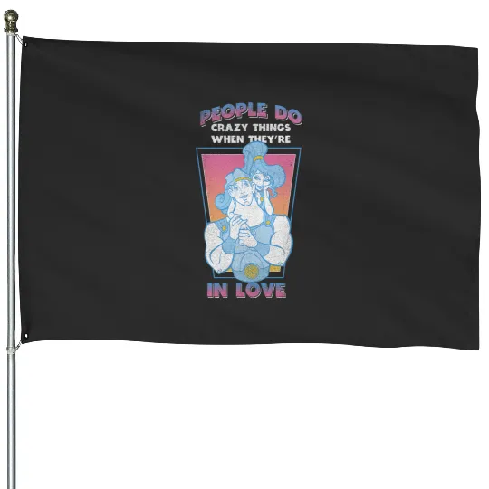 Disney Herculesss Valentines Day Vintagess Megara In Love House Flags