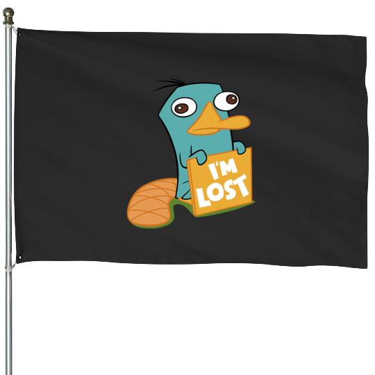 Disney Phineas And Ferb Im Lost Perry The Platypus Shot House Flags