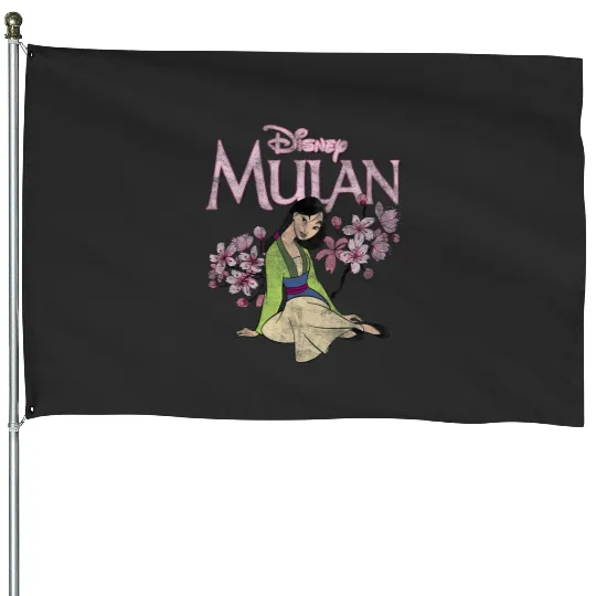 Disney Mulan Floral Blossom Mulan Poster House Flags