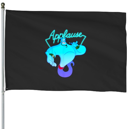 Disney Aladdin Genie Neon Applause Sign  Icon House Flags