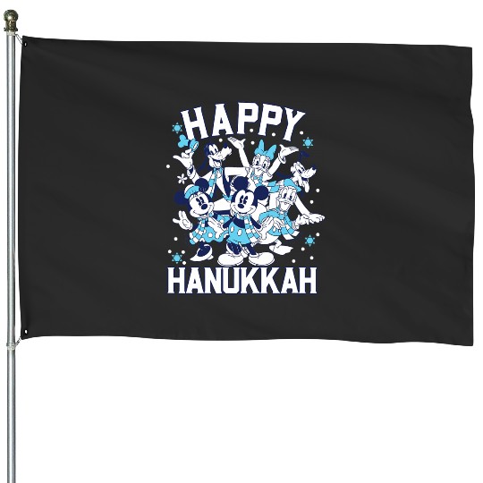 Disney Happy Hanukkah from Mickey and Friends House Flags