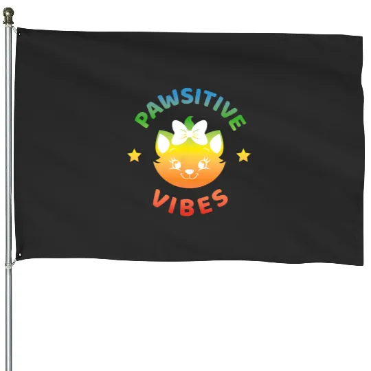 Disney The Aristocats Marie Pawsitive Vibes House Flags