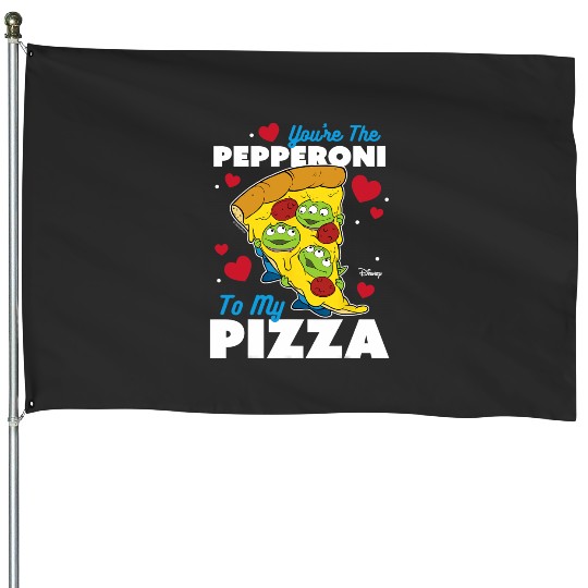 Disney Toy Story 3 - Pepperoni To My Pizza Valentine's Day House Flags