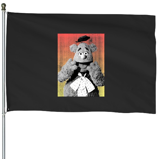 Disney The Muppets Silly Fozzie Bear Distressed Big Portrait House Flags