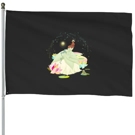 Disney The Princess and The Frog Tiana on a Bayou House Flags