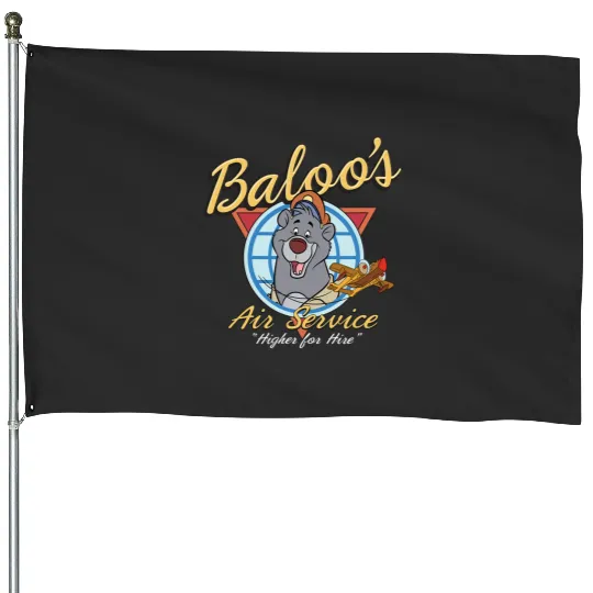 Disney Talespin Baloo's Service House Flags
