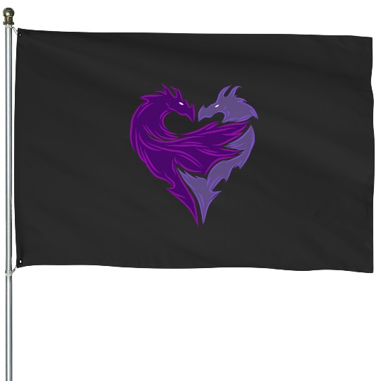 Disney Descendants 2 Mal Dragon House Flags