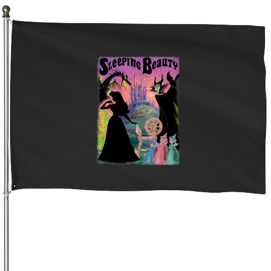 Disney Sleeping Beauty Aurora Maleficent Poster House Flags