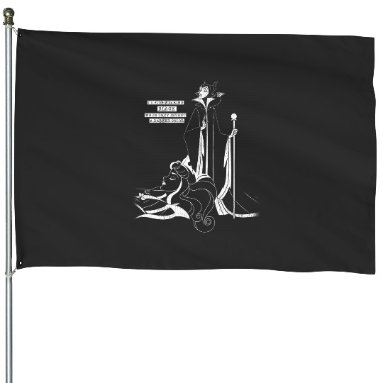 Disney Sleeping Beauty Maleficent Darker Than Evil House Flags