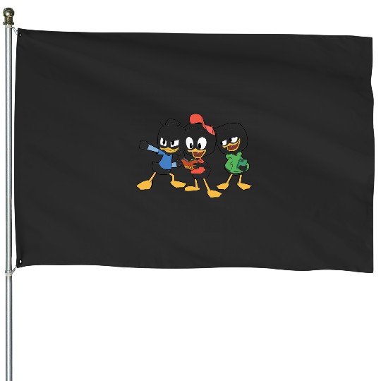 Disney DuckTales Huey Dewey Louie Portrait House Flags