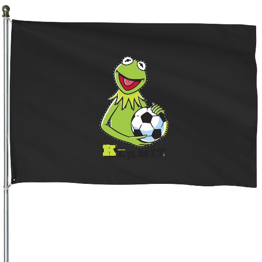Disney The Muppets Kermit Soccer Ball  Stencil Logo House Flags