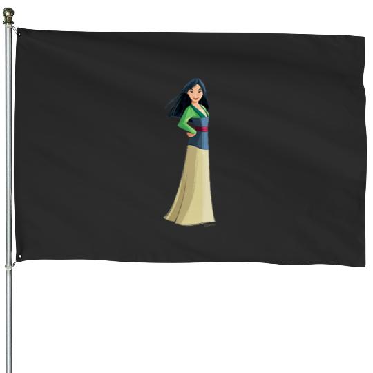 Disney Princess Mulan Small Print House Flags