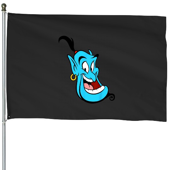 Disney Aladdin Genie Smiling Head Shot Portrait House Flags
