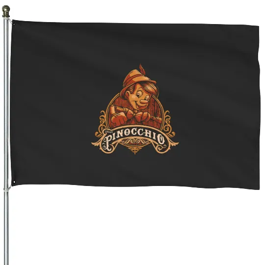 Disney Pinocchio Character Poster House Flags