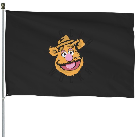 Disney The Muppets Fozzie Bear Wocka Wocka Big Face House Flags