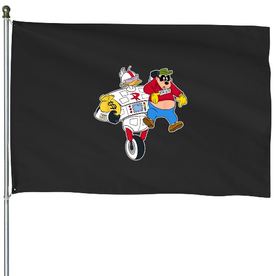 Disney Gizmoduck and Beagle Boy DuckTales House Flags