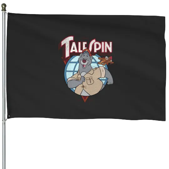 Disney TaleSpin Baloo Logo House Flags