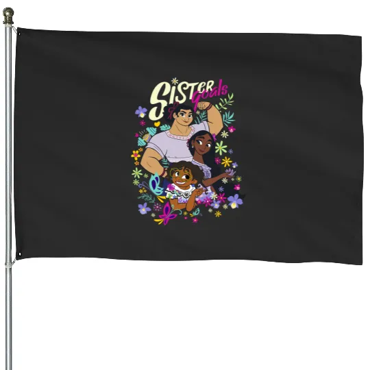 Disney Encanto Sister Goals Group Shot Poster House Flags
