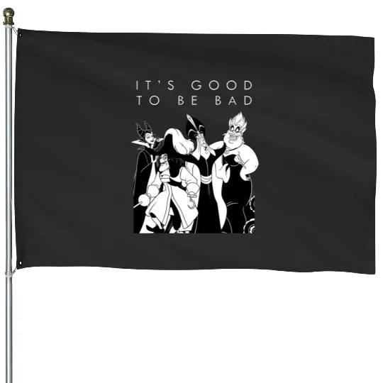 Disney Villains - Maleficent Ursula Jafar Captain Hook Group House Flags