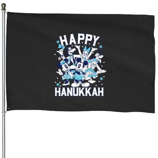 Disney Happy Hanukkah from Mickey and Friends House Flags