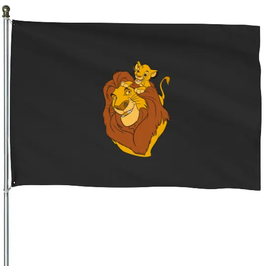 Disney The Lion King Simba and Mufasa Crewneck Sweatshirt Sweatshirt House Flags