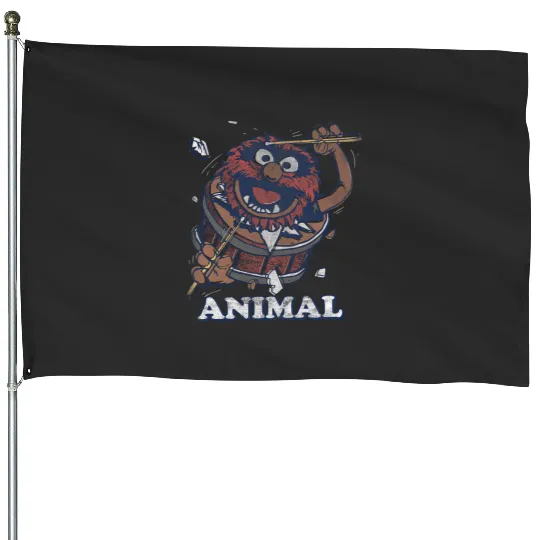 Disney The Muppets  Animal Wild Drummer Bust Through House Flags