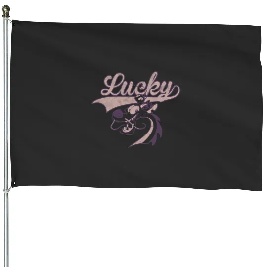 Disney Mulan Mushu And Cri-Kee Lucky Portrait House Flags