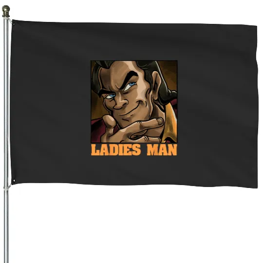 Disney Beauty And Beast Gaston Ladies Man Portrait House Flags