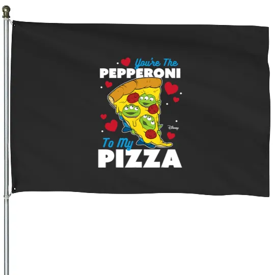 Disney Toy Story 3 - Pepperoni To My Pizza Valentine's Day House Flags