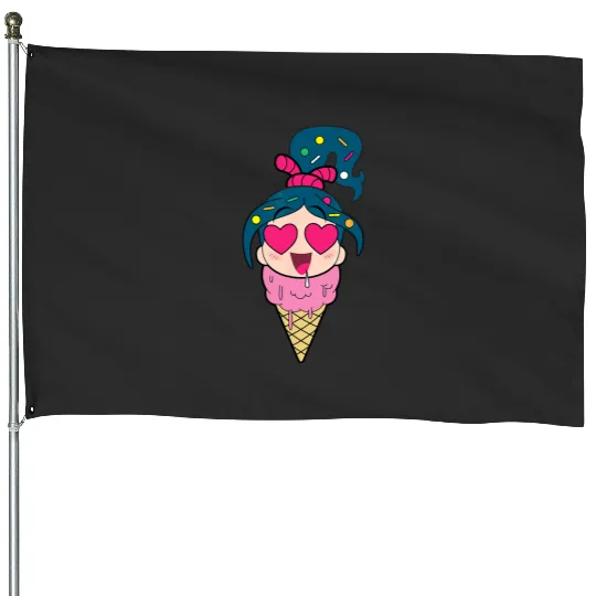 Disney Ralph Breaks the Internet Vanellope Ice Cream House Flags