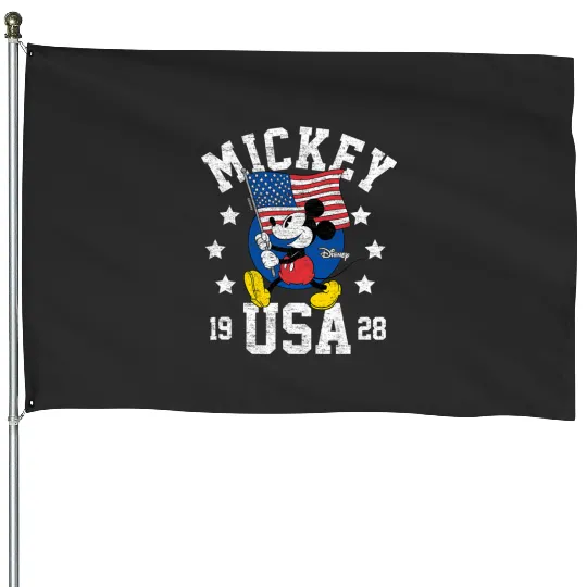 Disney - Mickey Waving Flag USA House Flags
