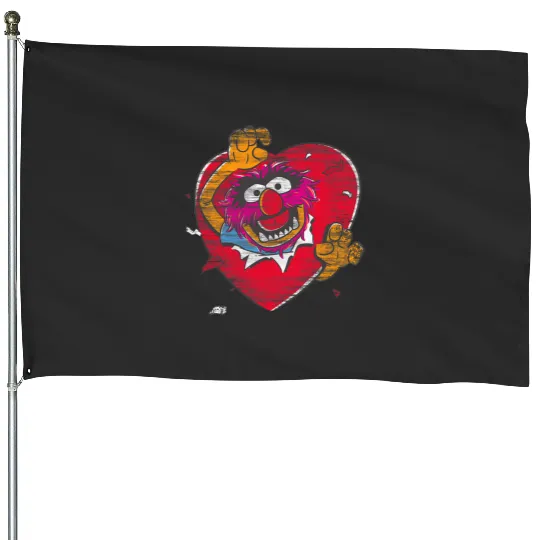 Disney The Muppets Valentine's Day Animal Big Heart Poster House Flags