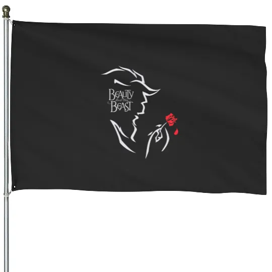 Disneys Beauty And The Beast t House Flags