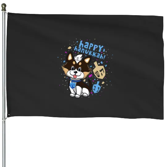 Disney Puppy for Hanukkah House Flags