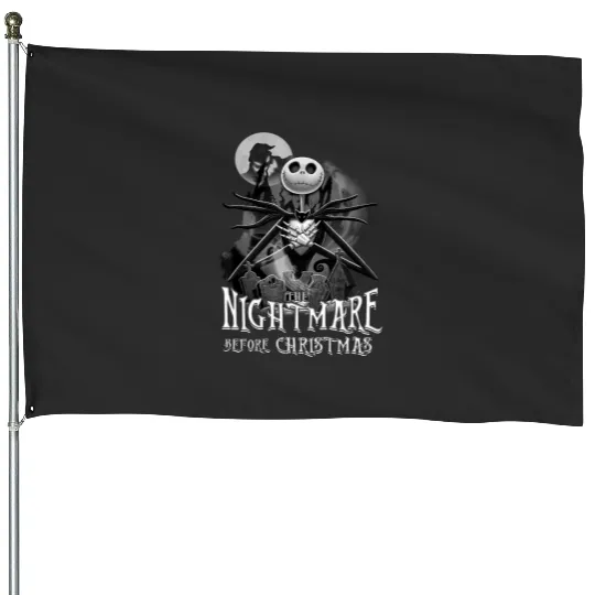 Jack Skellington Nightmare Before Christmas Halloween House Flags, Disney Halloween Party