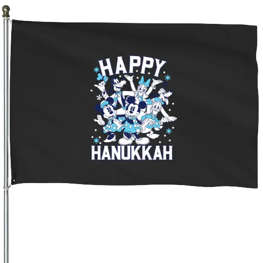 Disney Happy Hanukkah from Mickey and Friends House Flags