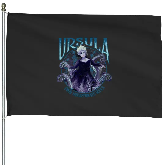 Disney The Little Mermaid Ursula Poor Unfortunate Souls Logo House Flags