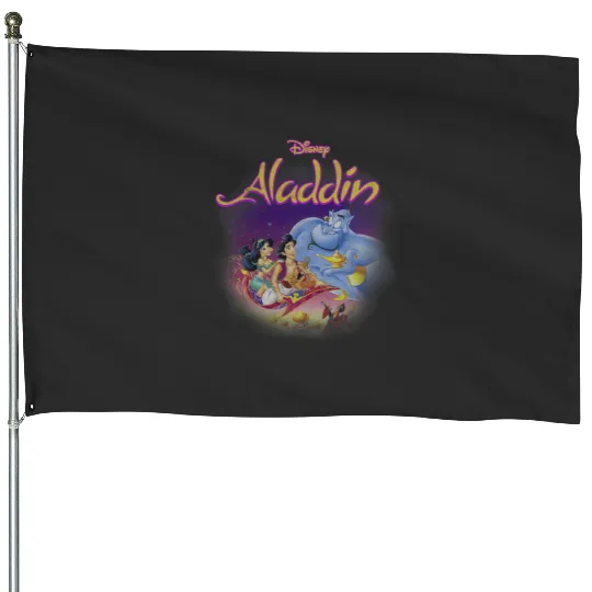Disney Aladdin Magic Carpet Movie Cast House Flags